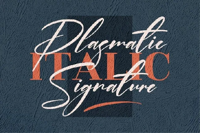 Plasmatic Signature font