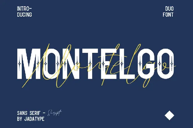 Montelgo Script font