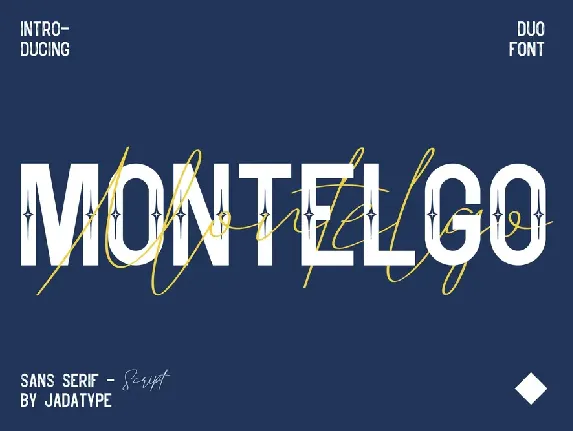 Montelgo Script font