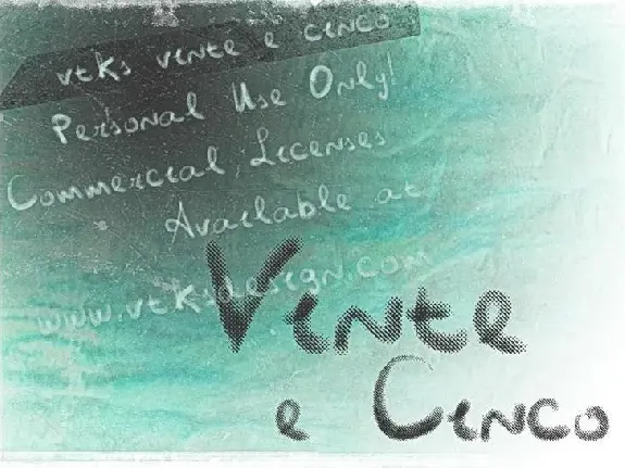 Vtks Vinte e Cinco font