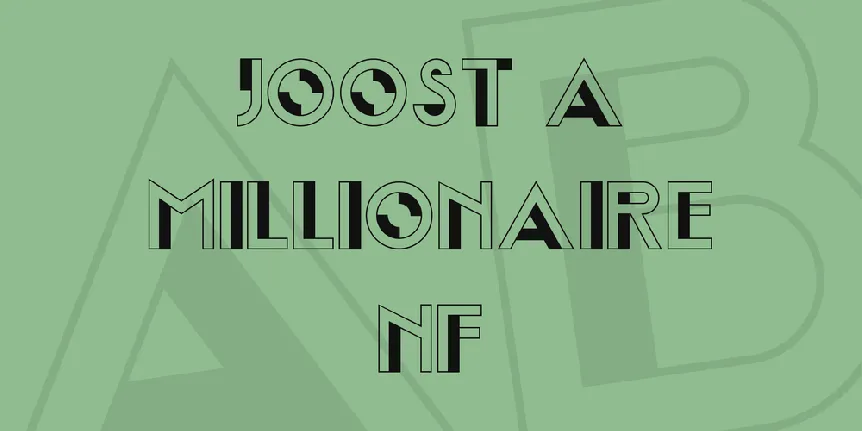 Joost A Millionaire NF font