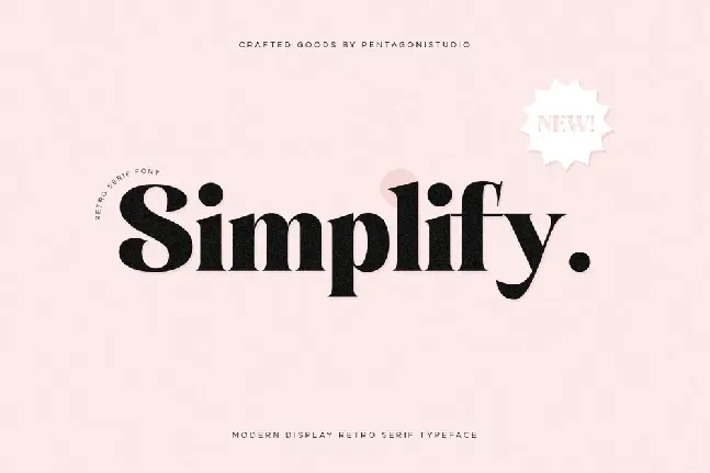 Simplify font