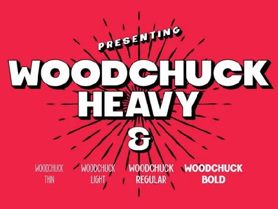 Woodchuck Family font