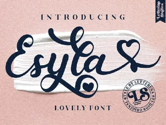 Esyla Script font