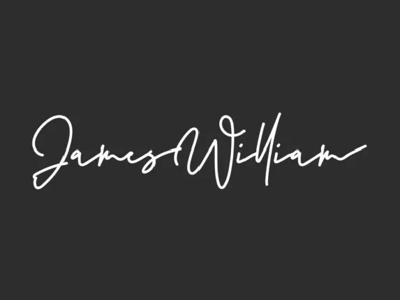 James William font