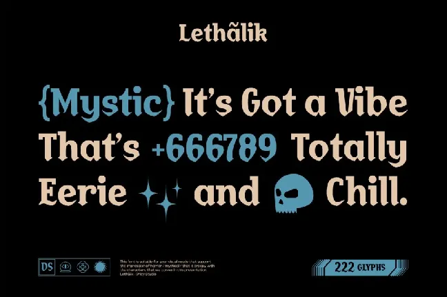 Lethalik Demo font