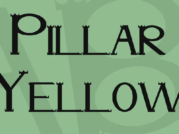 Pillar Yellow font