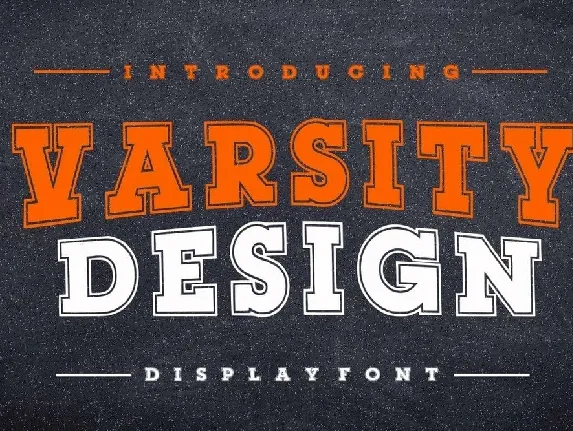 Varsity Design font