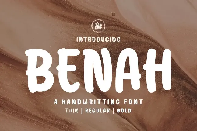 BENAH Personal Use font