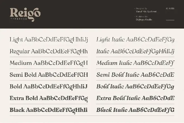 Reigo font