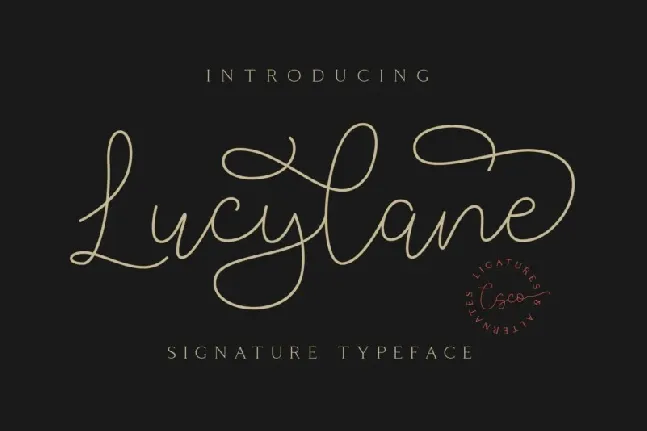 Lucylane font