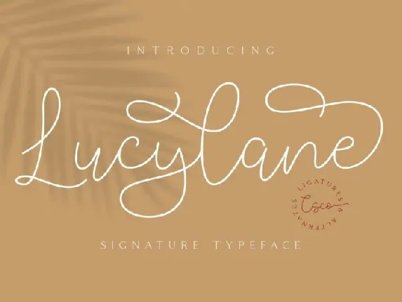 Lucylane font