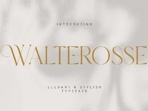 Walterosse font