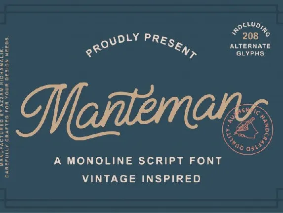 Manteman font