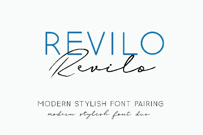 Revilo San Typeface font