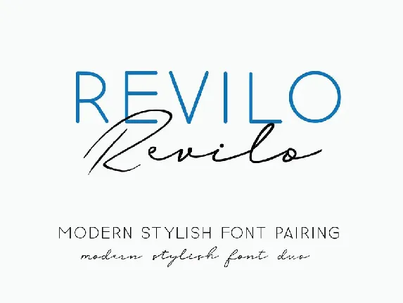 Revilo San Typeface font