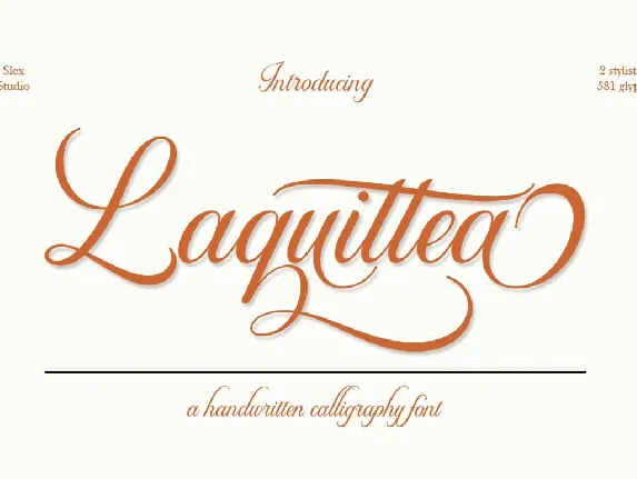 Laquittea font