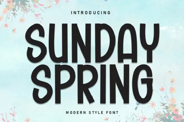 Sunday Spring Display font