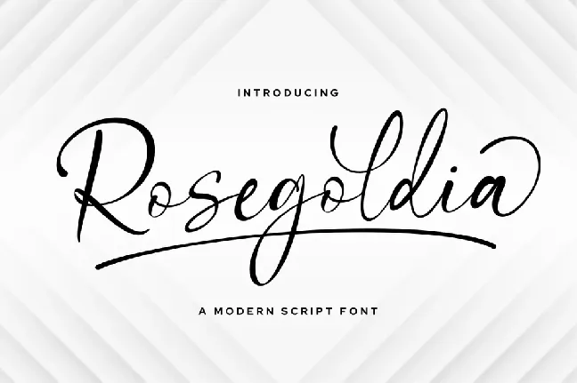 Rosegoldia font