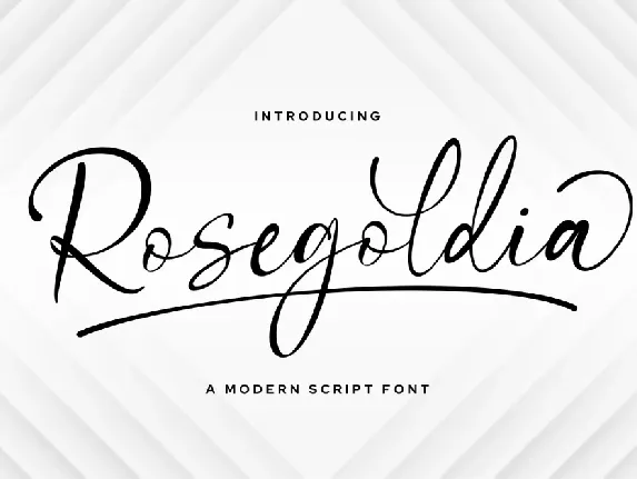 Rosegoldia font