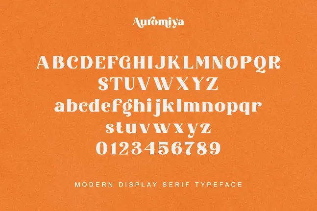 Auromiya font