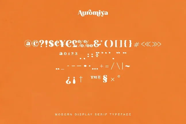 Auromiya font