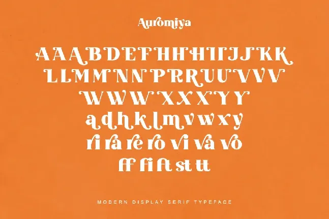 Auromiya font