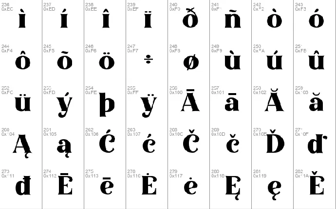 Auromiya font