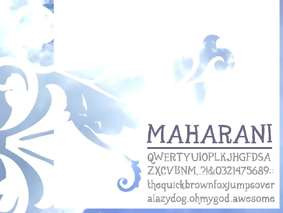 Maharani font