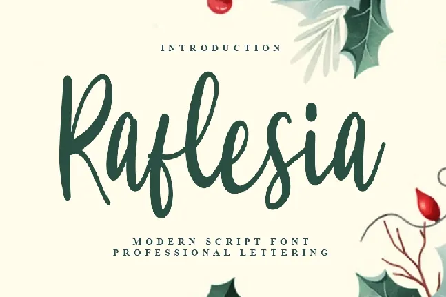 Raflesia Typeface font