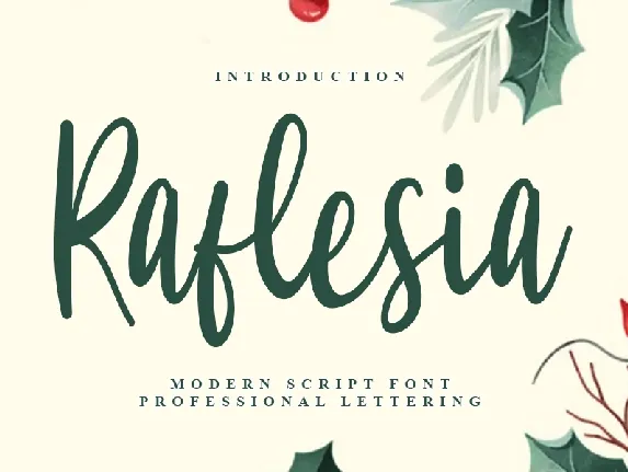 Raflesia Typeface font