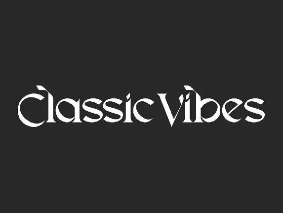 Classic Vibes font