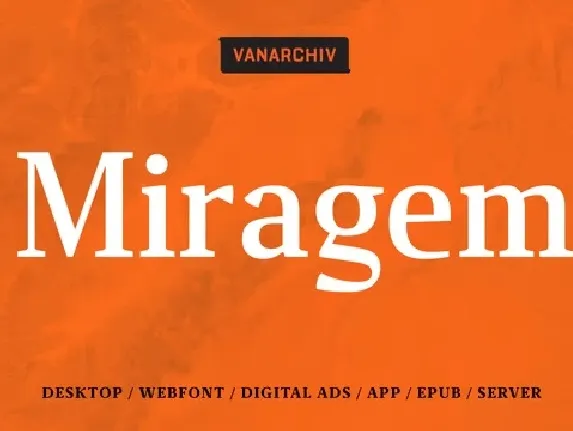 Miragem Family font