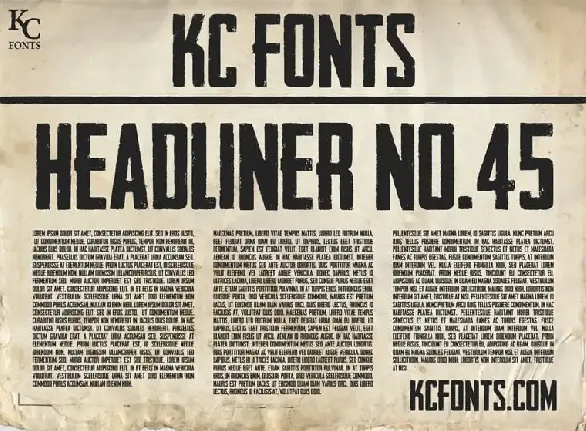 Headliner No. 45 Display font