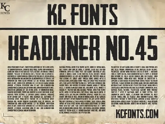 Headliner No. 45 Display font