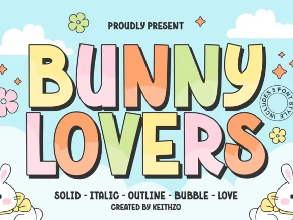 Bunny Lovers Display font