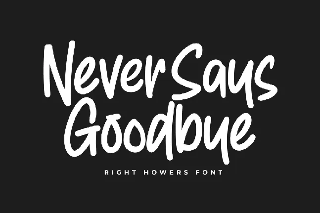 Right Howers font