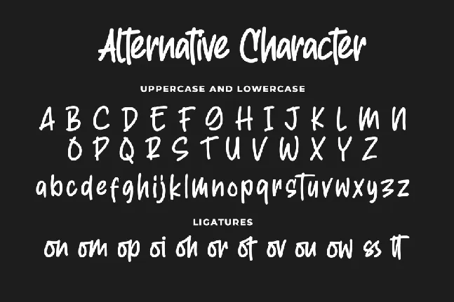 Right Howers font