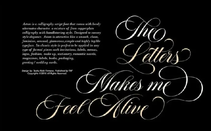 Aston Script font