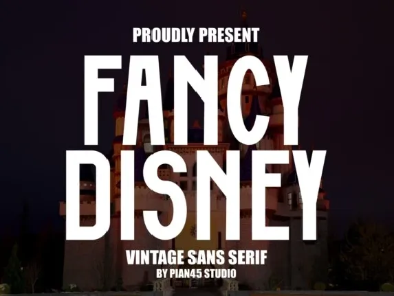 Fancy Disney font