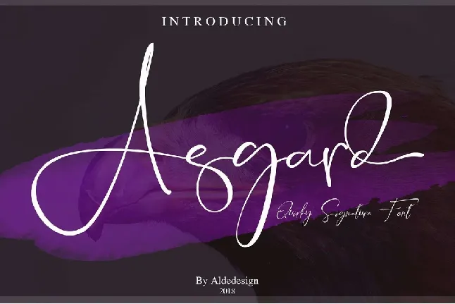 Asgard Script Free font