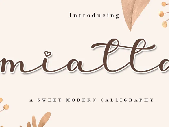 Miatta font