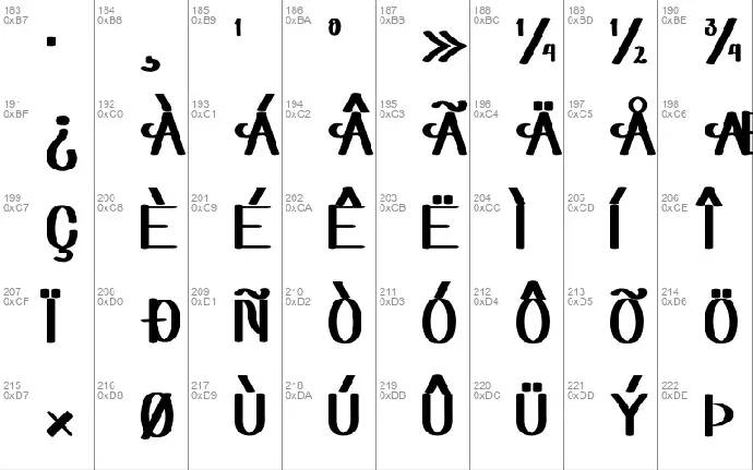 Hanetty font