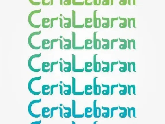 Ceria Lebaran font