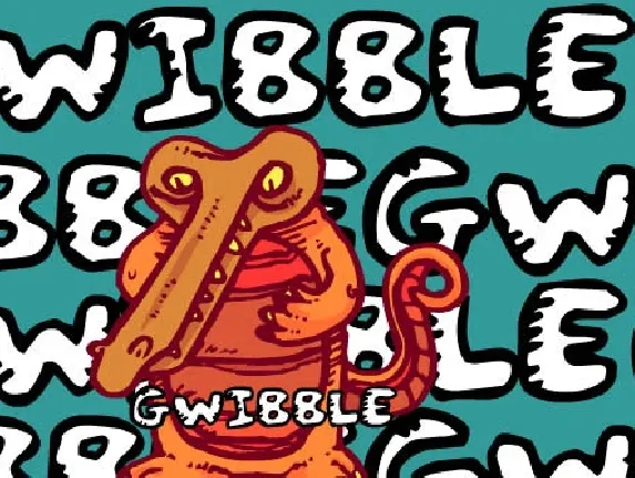 Gwibble font