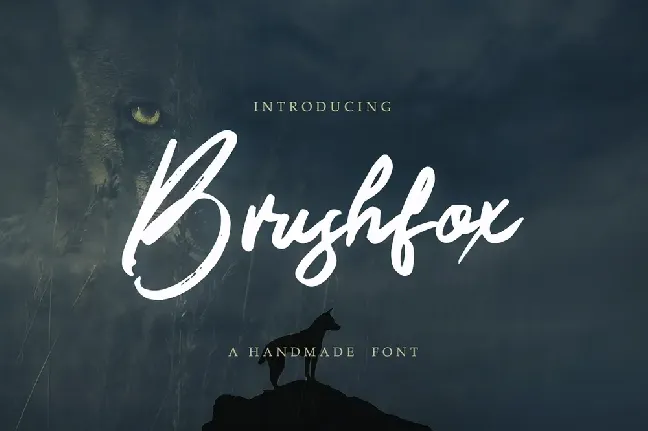 Brushfox font