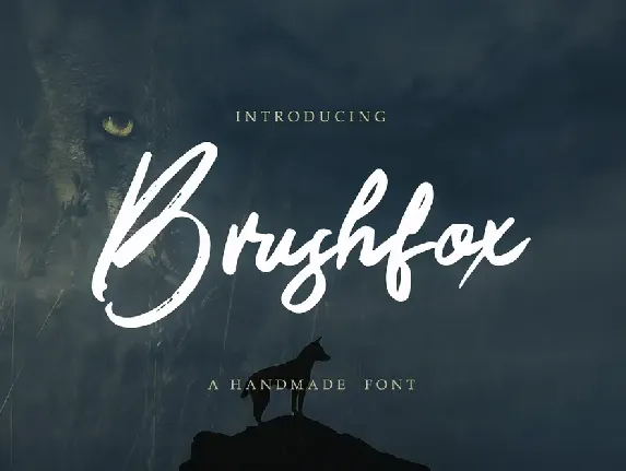 Brushfox font