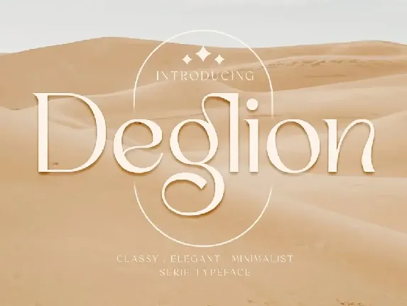 Deglion font