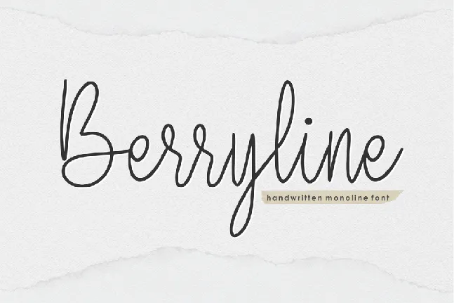 Berryline font