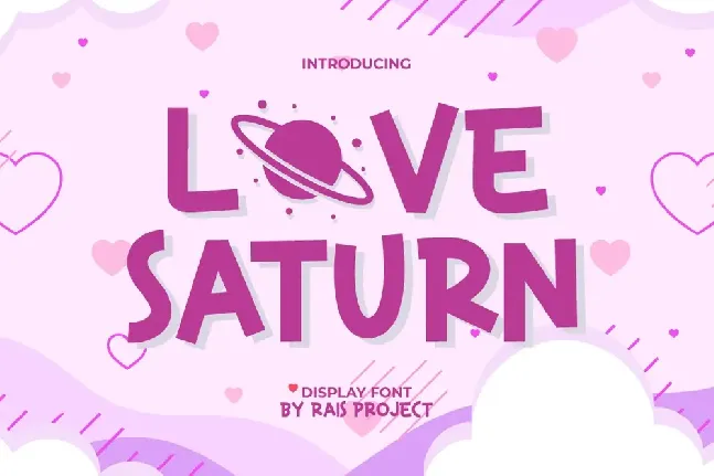 Love Saturn font